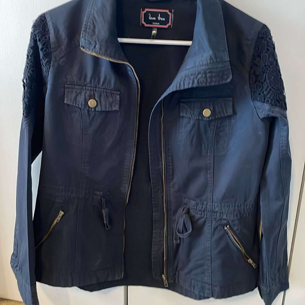 Love tree denim navy jacket